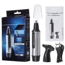 2 IN 1 Rasoio electric Ricaricabile per Orecchie Naso e Peli delle Basette