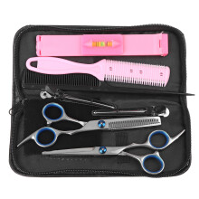 9 - delige Haar Schaar Trimmer Knip Thinning Scharen Kam Clips Scharen Case