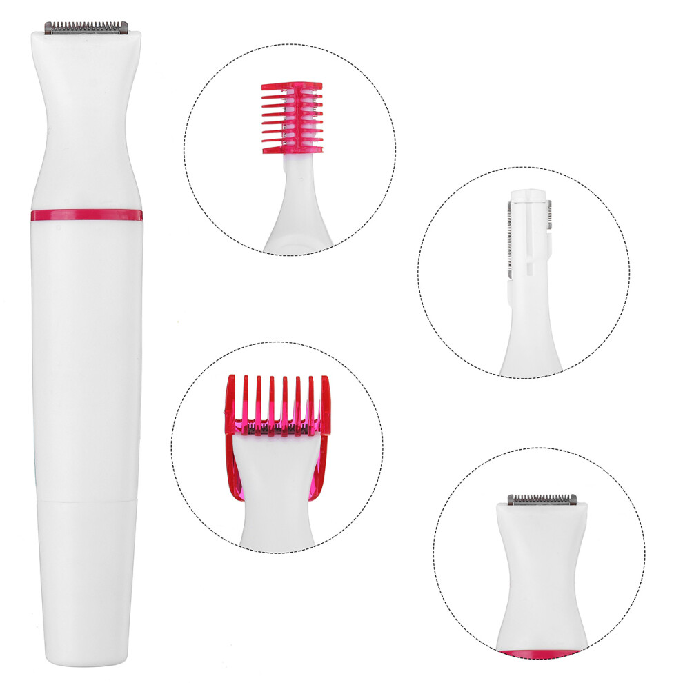 5 In1 Lady Shaver Cordless Electric Face Ear Nose Hair Trimmer Clipper Removal