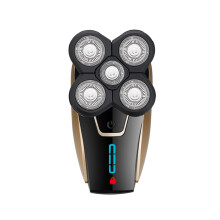 5 Teste rasoio electric per uomini rasoio per calvi ricaricabile USB impermeabile tagliacapelli cordless.