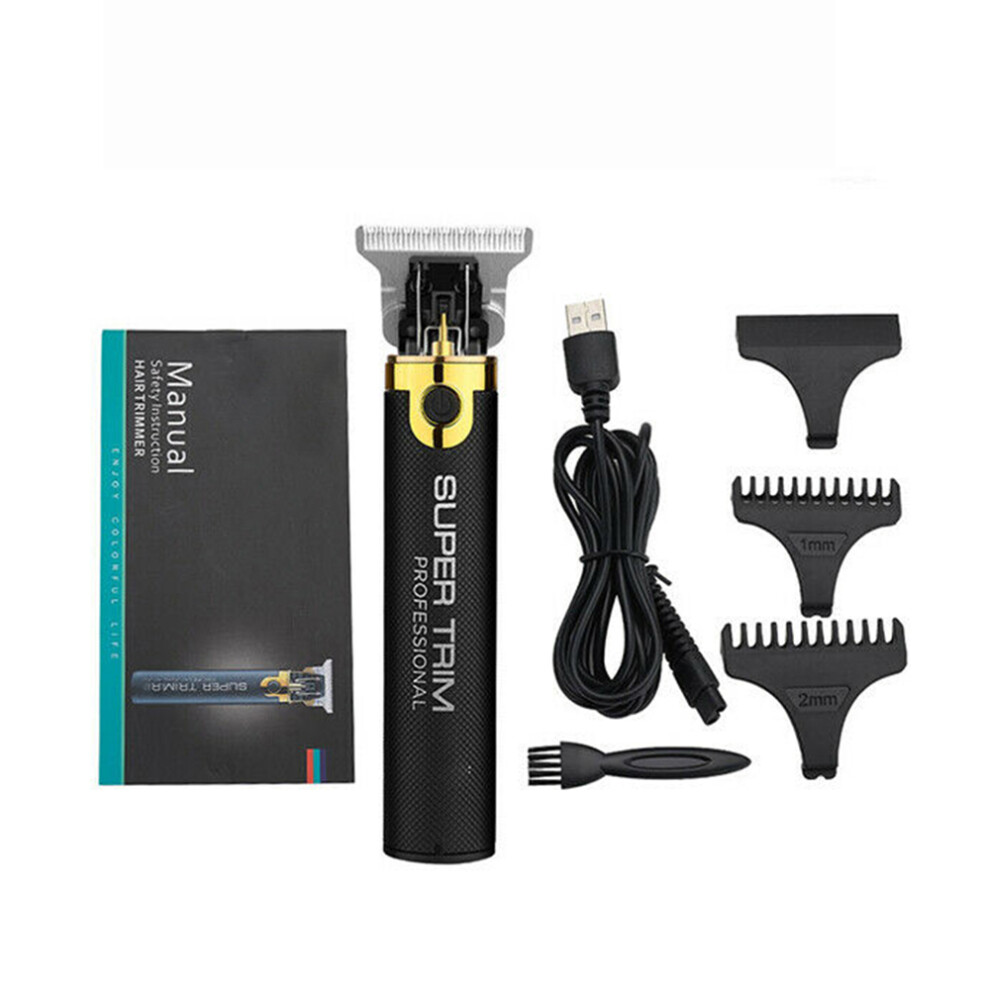 Electric T-outliner Cordless Hair Trimmer Rechargeable Portable Hair Clipper Barber Shaver