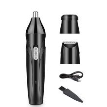 Set di rasoio electric 3-in-1 per uomo lavabile tagliacapelli multifunzione e rifinitore per peli nasali.