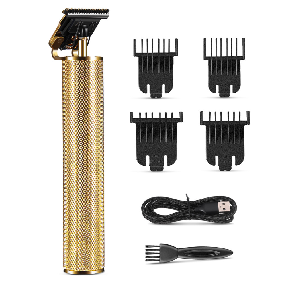 Professional Cordless Outliner Hair Trimmer T-Blade Hair Clipper for Men Zero Gapped Detail Beard Shaver Barbershop