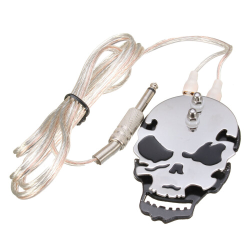1PC RVS SKULL Tattoo Machine Voetpedaal Schakelaar Plat