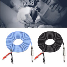 Cavo di alimentazione in silicone morbido con clip per macchina per tatuaggi 2.4 m 94.4"