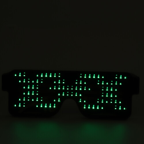 LED Bril Verlicht Glimlachen Flitsende Plastic USB Ogen Zonnebril Feest Nachtclub 1