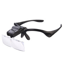Headbrand LED Vergrootglas Loep Leesbril 5 Lens 1.0X 1.5X 2.0X 2.5X 3.0X Reparatietool