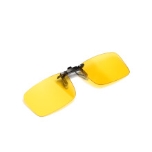 Occhiali notturni a clip TS con lenti polarizzate in lega di zinco angolo di 135 gradi clip per guida notturna con rialzo casuale.