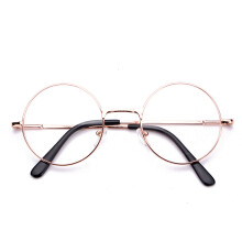Occhiali in metallo con montatura rotonda retro anti-radiazione blue occhiali circolari ultraleggeri alla moda