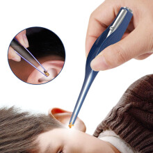 Y.F.M Set di Pulizia Auricolare con Torcia LED Cacciavite per Cerume Cucchiaio per Orecchie Pinzette Strumento per la Cura delle Orecchie