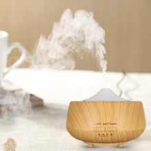 Ultrasone kleurveranderende houtnerf LED aroma diffuser luchtbevochtiger aromatherapie spa essentiële olie