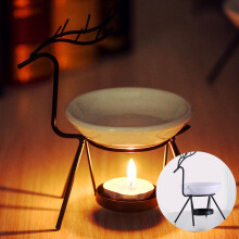 Candelabro in steel inossidabile a forma di cervo lampada per aromaterapia con oli essenziali decorazioni per aroma.