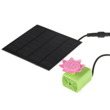 7 V 1. 4 W Solarbetriebene Wasserbrunnenpumpen Schwimmende Brunnenpumpe Wasserdichtes Dekor für Teich im Garten