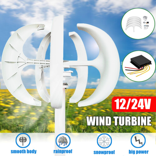 550W 12V/24V Generatore Eolico a 5 Pale con Controller di Carica 2