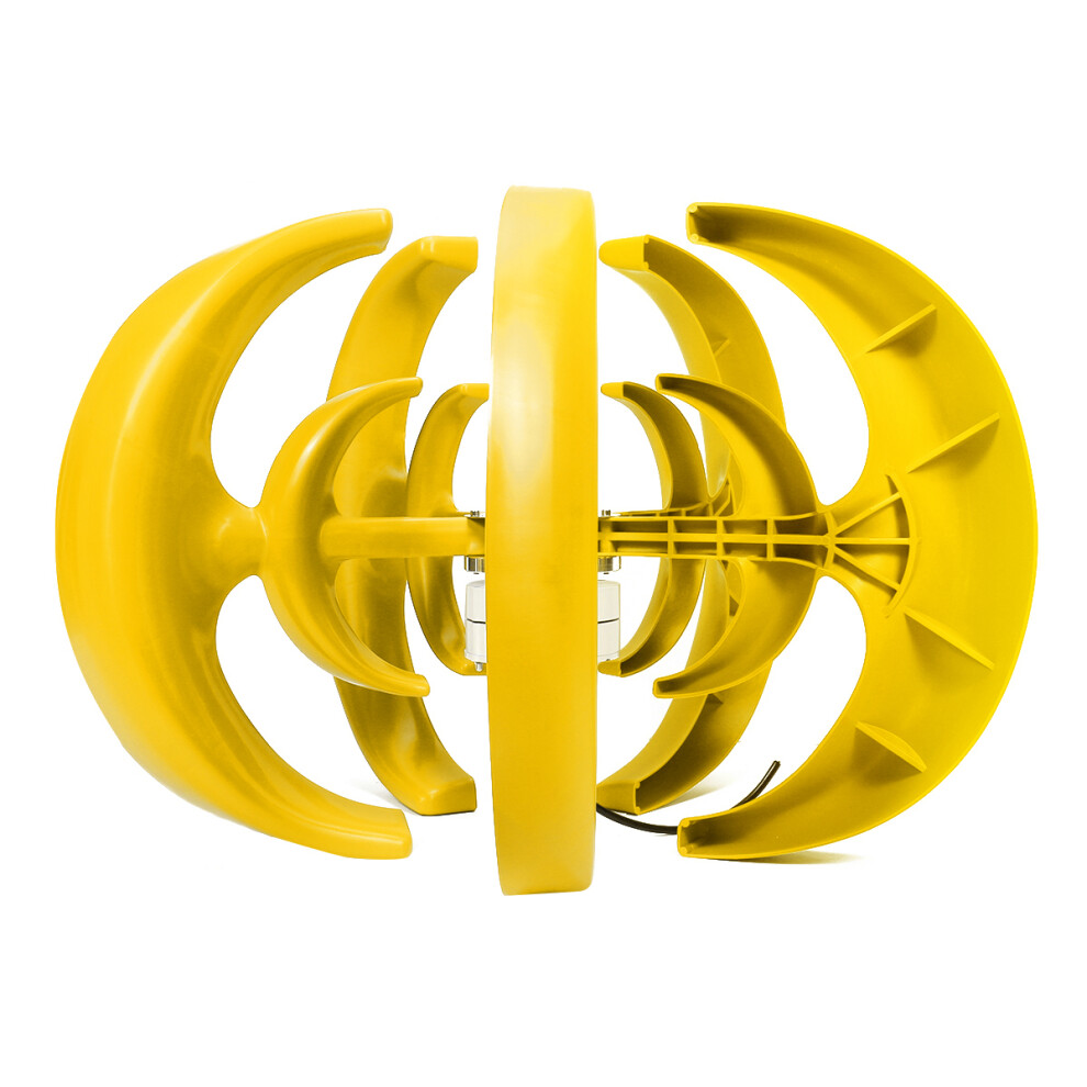 400W 12V / 24V Lantern Wind Turbine Vertical Axis Automatically Windward Yellow Wind Generator 6900064983131