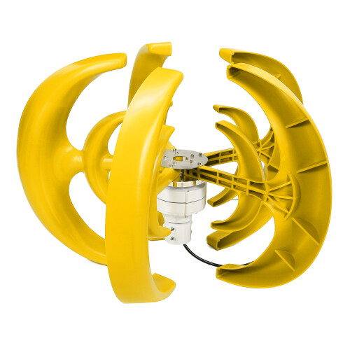 400W 12V / 24V Lanterna Turbina Eolica Verticale Automaticamente Rivolta al Vento Generatore Eolico yellow 2