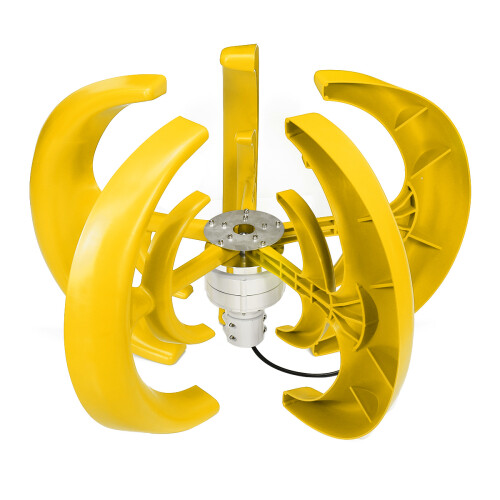 400W 12V / 24V Lanterna Turbina Eolica Verticale Automaticamente Rivolta al Vento Generatore Eolico yellow 1