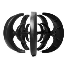 2000W DC 12V/24V 5 Bladen Lantaarn Windturbine Generator Verticale As Thuis Energie Kit Zwart