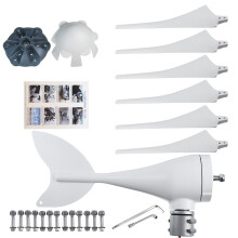 300W 12V/24V Wind Turbine Generator 3/5/6 Blades Home Power With Charger Controller