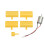 DC Micro Motor Small LED Lights Vertical Axis Wind Generator Wind Turbines Blades 4