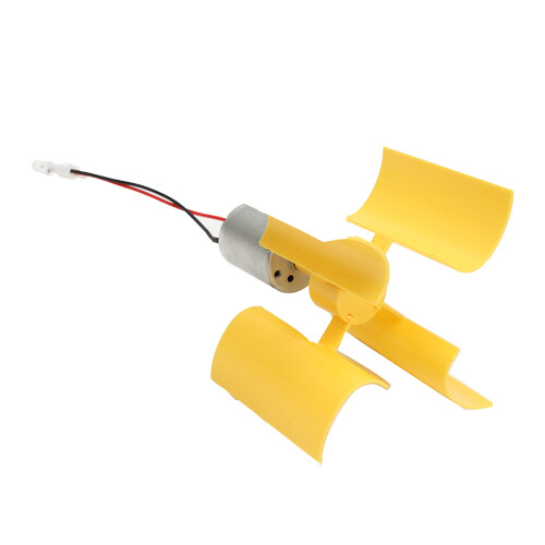 DC Micro Motor Small LED Lights Vertical Axis Wind Generator Wind Turbines Blades 1
