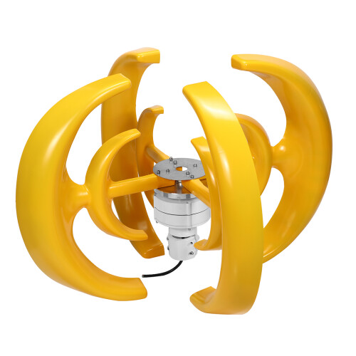 500W Generatore Eolico per Auto Lampade con 4 Pale a Asse Verticale a Doppia Spirale 2