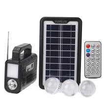 6 V 3. 5 W tragbares Outdoor-Solarkraftpanel mit superheller energiesparender Lampe und Bluetooth-Radio FM