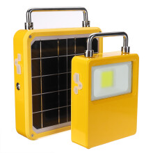 Luce LED COB solare ricaricabile power bank solare charger USB per telefono.