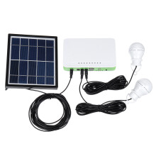 Sistema Generatore a Pannello Solare con Caricatore di Batteria per Esterni USB Lampadina LED