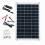 100W Solar Panel kit 12V battery Charger 10-100A LCD Controller For Caravan Van Boat 2
