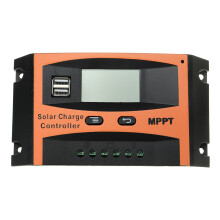 12V/24V MPPT Zonnepaneel Laadregelaar Regulator 30 - 60A Dubbele USB Uitgang