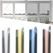 Pellicola per finestra a specchio unidirezionale 200x60cm adesivo riflettente per casa e ufficio autoadesivo