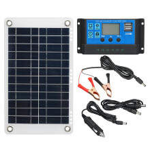 30 W Solarpanel-Kit 12 V 10A Batterieladegerät Controller Wohnmobil Boot Outdoor