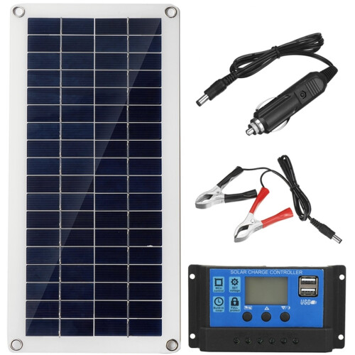 40W 12V Zonnepaneel Kit 60A/100A Acculader Controller Kamperen RV Caravan Boot