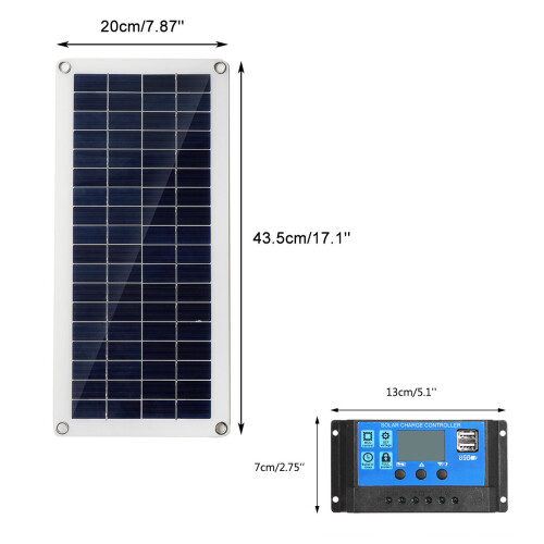 40W 12V Zonnepaneel Kit 60A/100A Acculader Controller Kamperen RV Caravan Boot 1