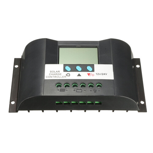LCD 30A 12V/24V Auto Schakelaar LCD Zonnepaneel Accu Regulator Laadcontroller 1