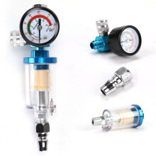 Luchtdrukregelaar manometer spuitgereedschap waterafscheider oliefilter scheidingsklep
