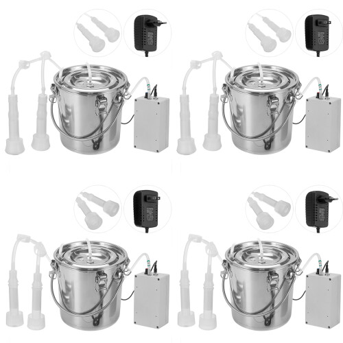 5L RVS Elektrische Melkmachine Met Melk Vol Stop Device Melker 2