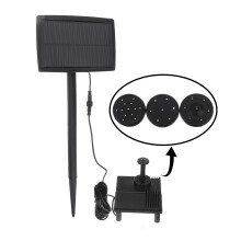 1.5W Pompa Filtro per Acqua Solare per Stagno Domestico Giardino Pompa Subacquea per Acquario Fontane Solari Pompa d'Acqua Solare Miniatura DC