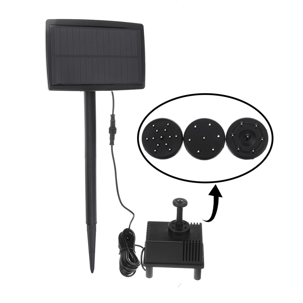 1.5W Solar Powered Water Pond Filter Pump Home Garden Submersible Fish Tank Fountains Solar Solar Water Pump Miniature DC Water Pump