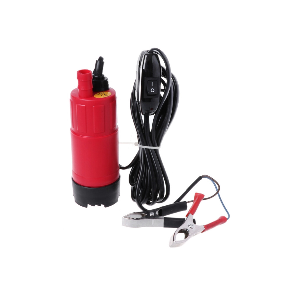 Mini Plastic Diesel Submersible Pump Electric Bilge Oil Fuel Extractor 12V/24V Light 6900039836707