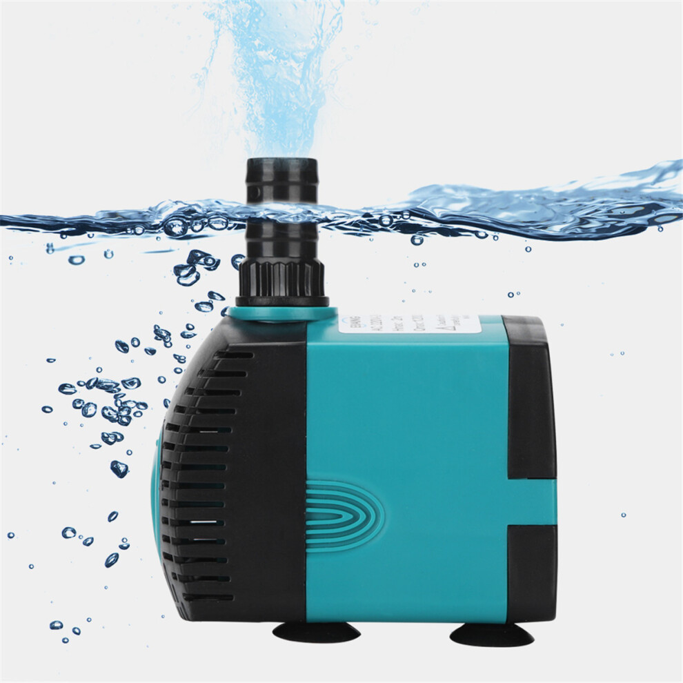 3.5-25W Multifunctional Submersible Pump Ultra Quiet Fountain Pump for Fish Tank Pond Side Suction Water Pump Water-cooled Air Conditioner