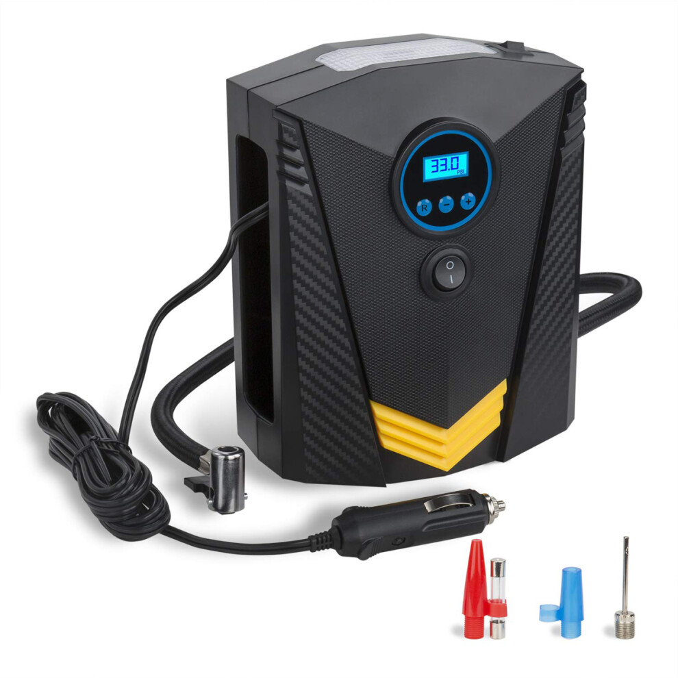 12V 120W 150Psi Electric Car Tyre Inflator Digital Tire Air Compressor Pump Tool 698253065299
