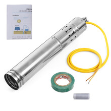 180 W 12 V DC Solarbetriebene Tauchpumpe für Brunnen und Tiefbrunnen