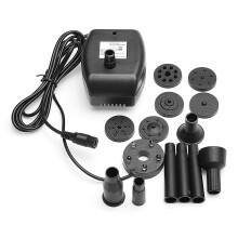 6-24V Pompa per Fontana d'Acqua Solare 680LPH Set di Pompe per Giardino