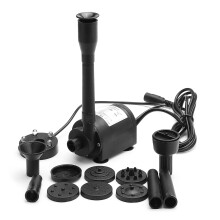 6-24V Pompa per Fontana d'Acqua Solare Kit Pompa Solare con Pannello Solare DC senza Spazzole con 8 Ugelli 1200LPH