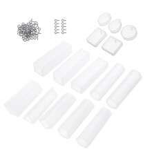 115Pezzi/Set Stampo in Silicone Fai-da-te Resina Collana Rotonda Creazione di Gioielli Pendenti