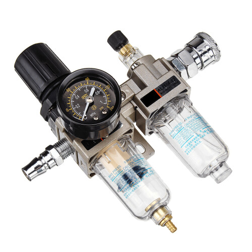 150Psi Handmatige Pneumatische Luchtdrukfilter Regulator Compressor Olie Water Scheider 2