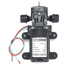 70W 6Lpm 130PSI Pompa dell'acqua a membrana ad alta pressione con riflusso e interruttore automatico