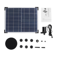DC40Q-1702 Kit Fontana Solare Pannello Solare Giardino Fontana Solare Paesaggio Fontana Galleggiante Pompa d'Acqua